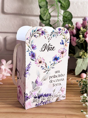 Arquivo de Corte Sacolinha Borda Coração - Dia das Mães