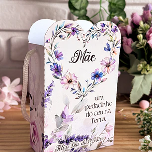 Arquivo de Corte Sacolinha Borda Coração - Dia das Mães