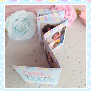 Arquivo de Corte Mini álbum de fotos dia das mães