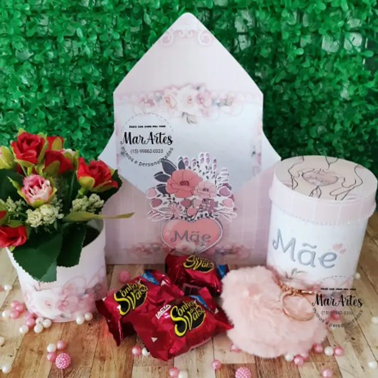 Arquivo de corte ENVELOPE + TUBO LATA dia das mães  1