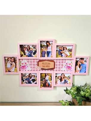 Arquivo Dia das Mães Quadro com 8 Fotos Grande
