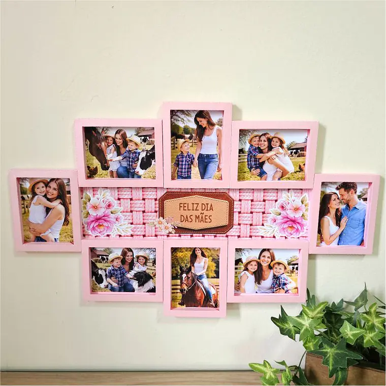 Arquivo Dia das Mães Quadro com 8 Fotos Grande 1