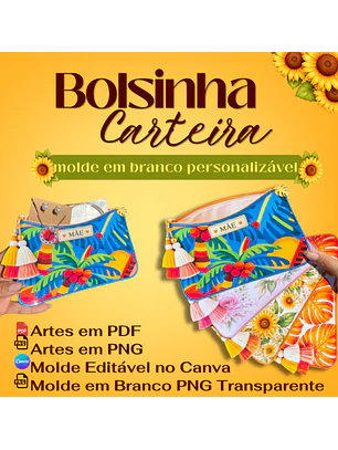 Arquivo Dia das Mães Card Bolsinha Carteira