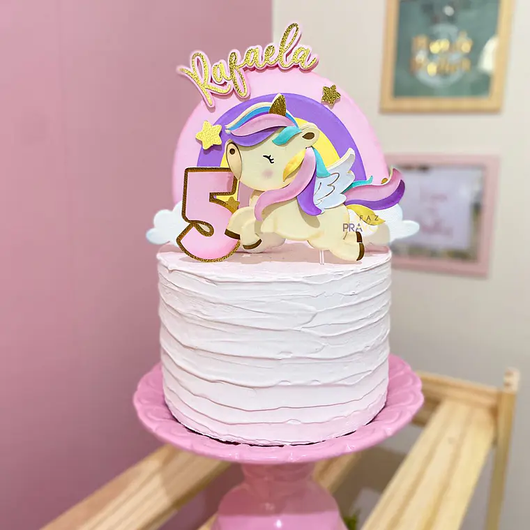 Arquivo de Corte Topo de Bolo Unicórnio 1