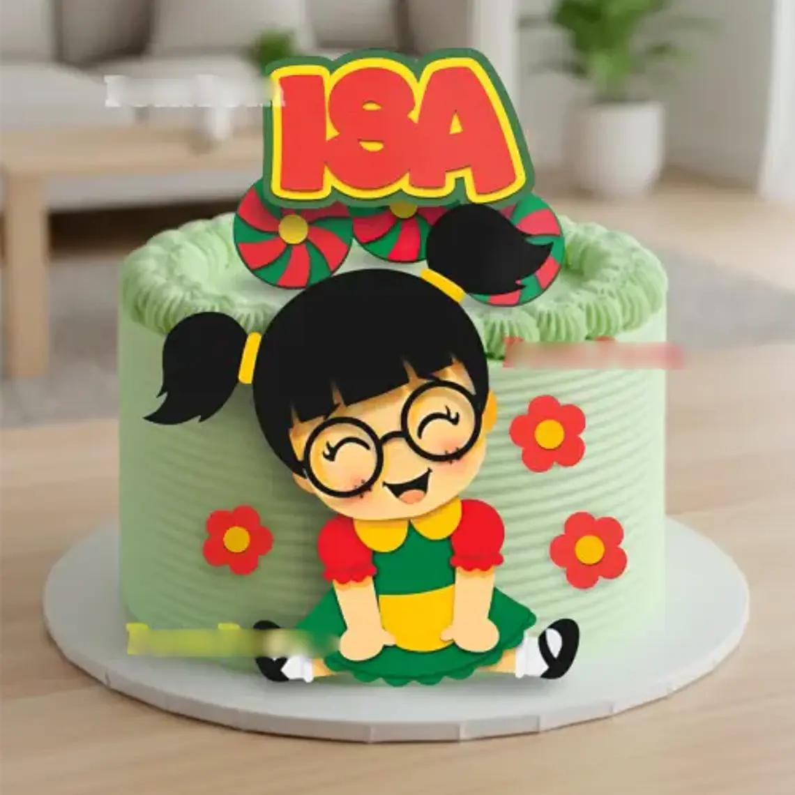 Arquivo de Corte Topo de Bolo Chiquinha Baby 1