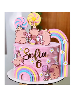 Arquivo de Corte Topo de Bolo Capivara