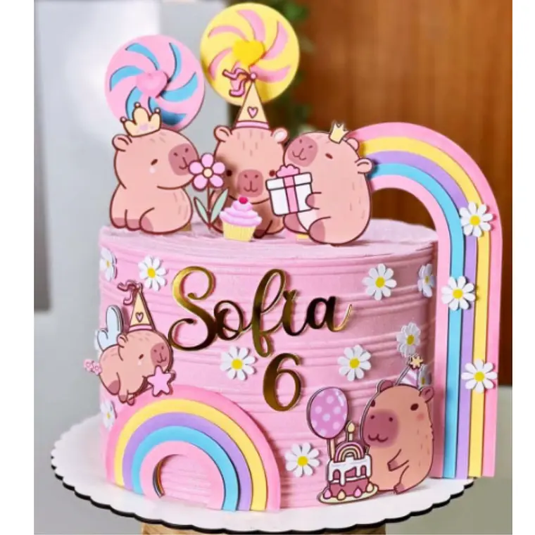 Arquivo de Corte Topo de Bolo Capivara 1