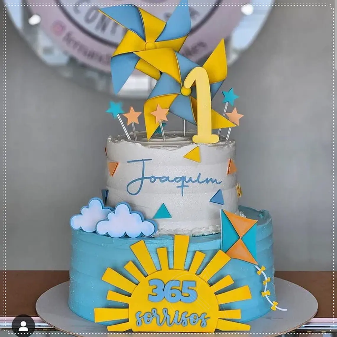 Arquivo de Corte Topo de Bolo 365 sorrisos 1