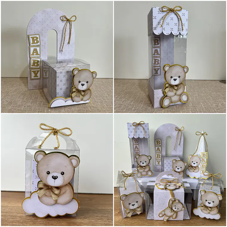 ARQUIVO DE CORTE CHÁ DE BEBE URSINHO ACETATO LUXO 1