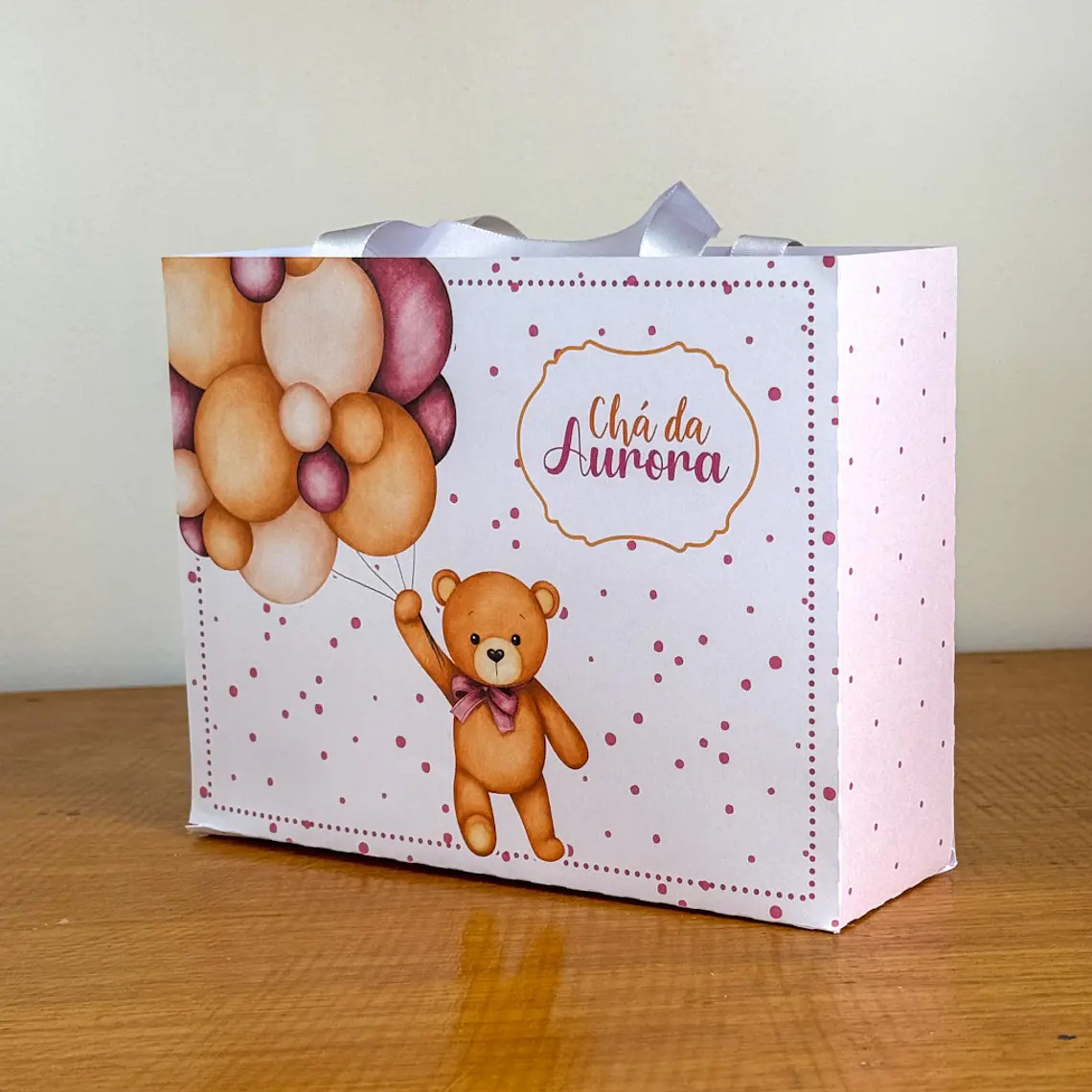 Arquivo de Corte Chá de bebê ursinha Rosa  2