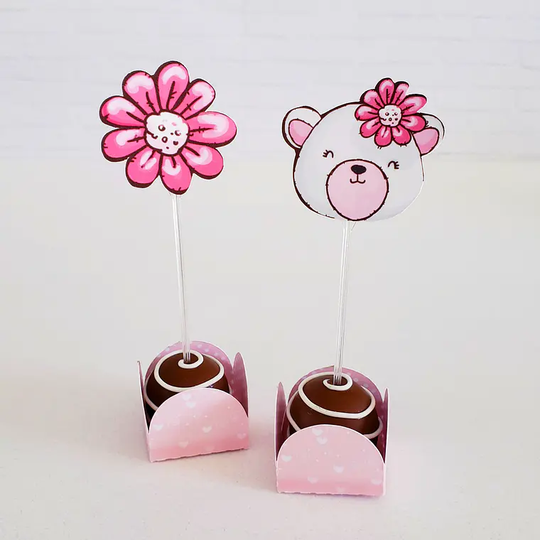 Arquivo de Corte Ursinha Rosa Festa 9