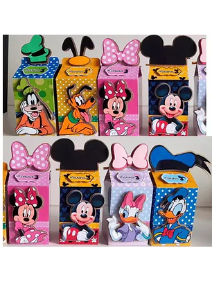 Arquivo De Corte Caixinhas Turma do Mickey