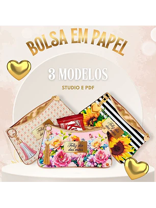 Arquivo de Corte Bolsa em Papel 