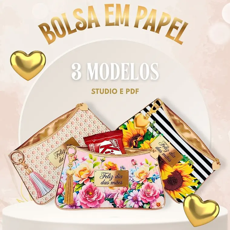 Arquivo de Corte Bolsa em Papel  1