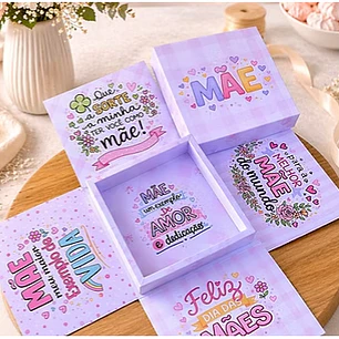 Arquivo Caixa Explosão Dia das Mães - 2 modelos 