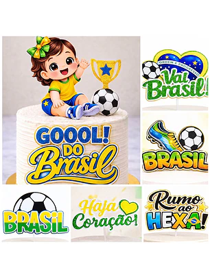 ARQUIVO COMBO 14 TOPOS - COPA DO MUNDO 