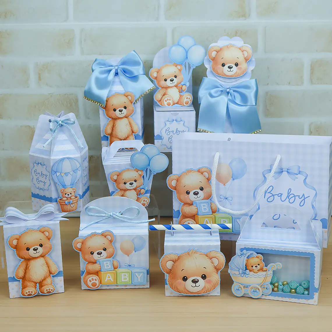 Arquivo de Corte Kit Festa Ursinho Baby  1