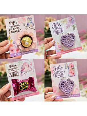 Arquivo Card Bombom Dia das Mães - 4 modelos