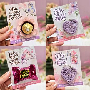 Arquivo Card Bombom Dia das Mães - 4 modelos