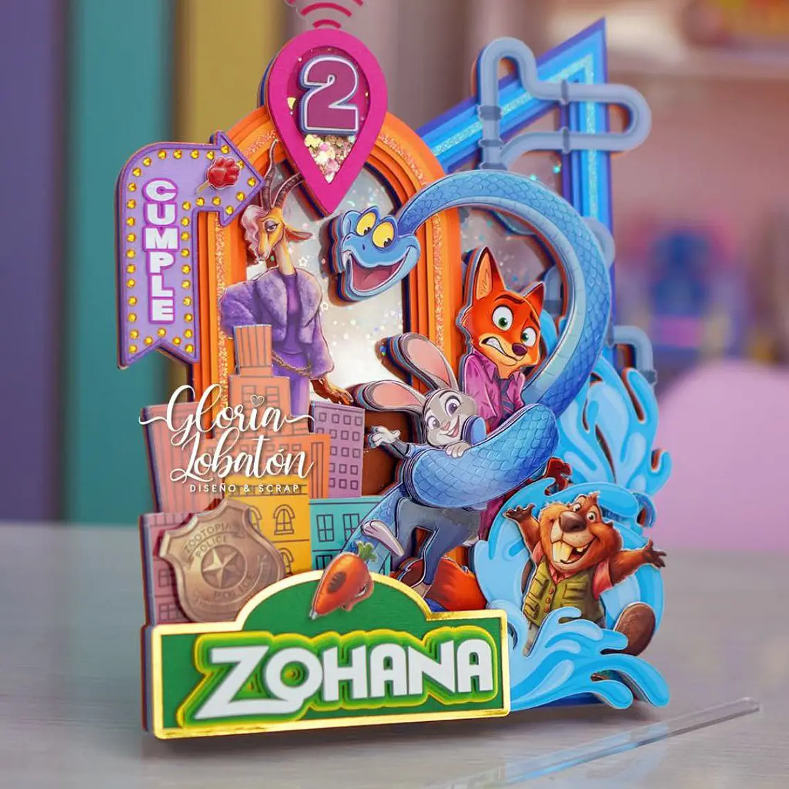 Arquivo Topo de Bolo Zootopia 1