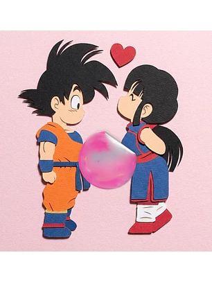 Arquivo de Corte Goku e Bull em Camadas 