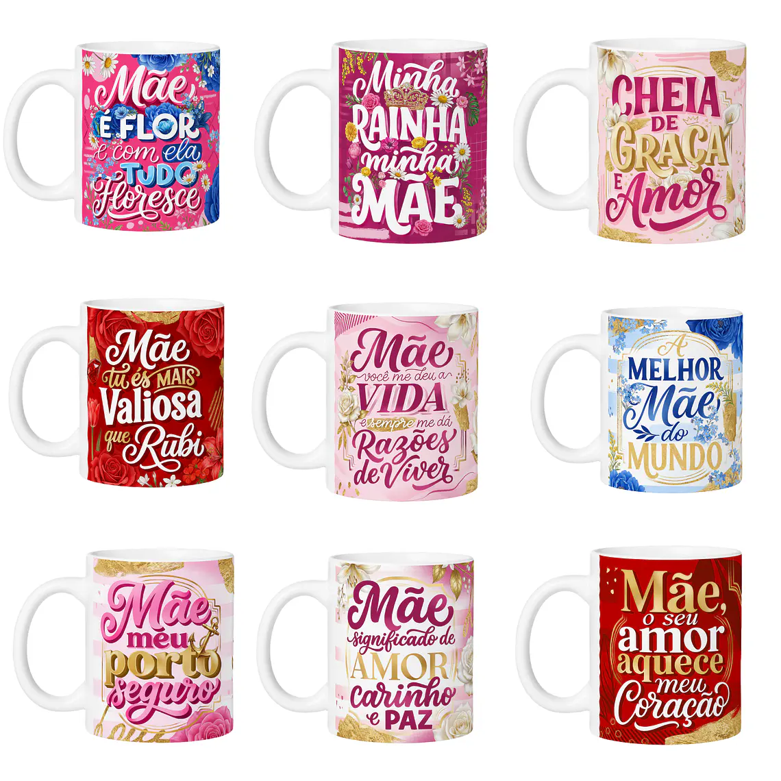 Combo Arquivo Canecas Essência de Mãe  2