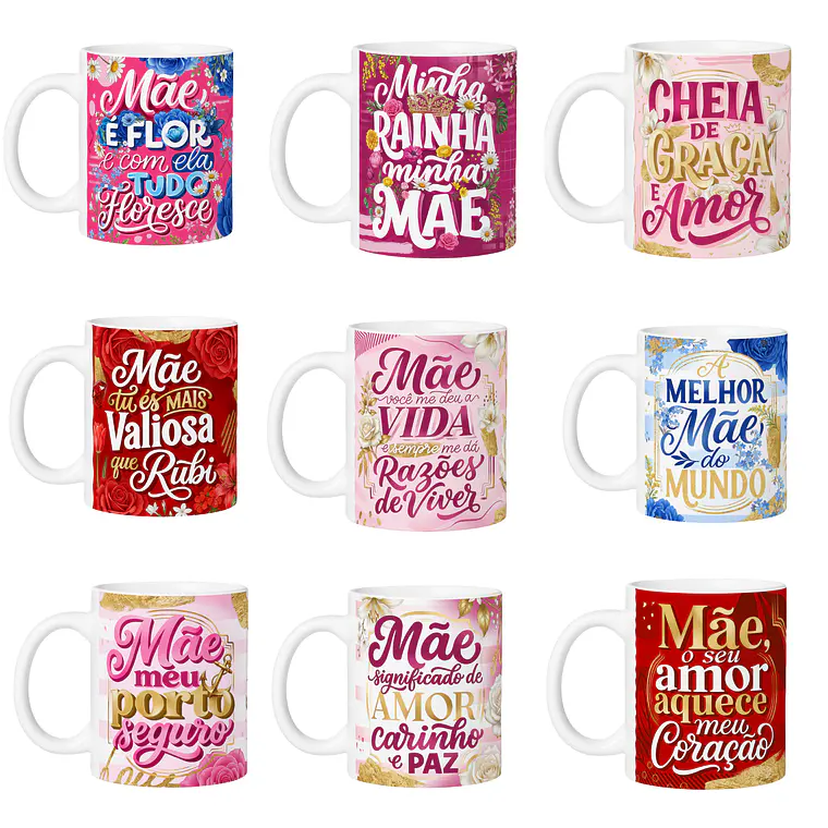 Combo Arquivo Canecas Essência de Mãe  2