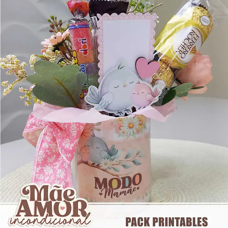 Pack Arquivos Printable Mãe Amor Incondicional - Dia das Mães 8