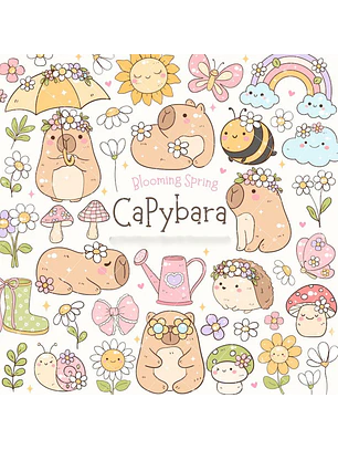 Kit Digital Capivara Verão 