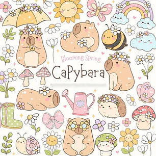 Kit Digital Capivara Verão 