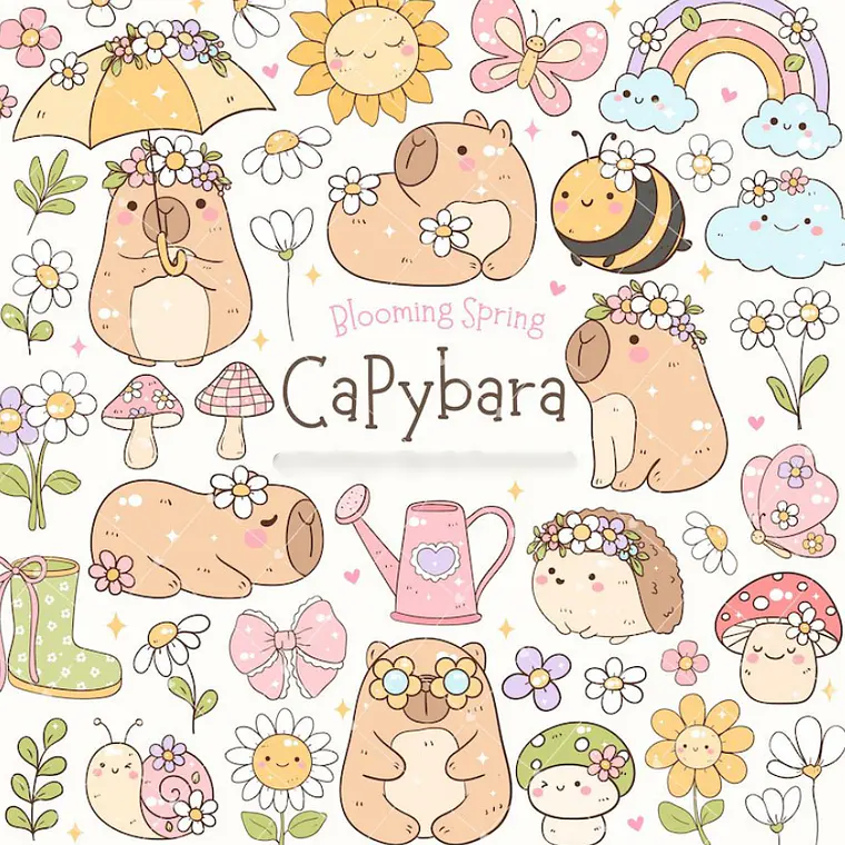 Kit Digital Capivara Verão  1