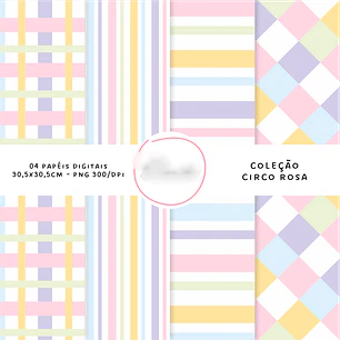 Kit Digital Circo Rosa 