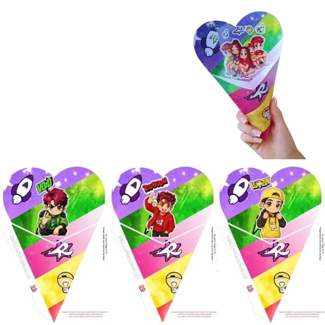 Kit Digital Cones Infantis 50 temas  2