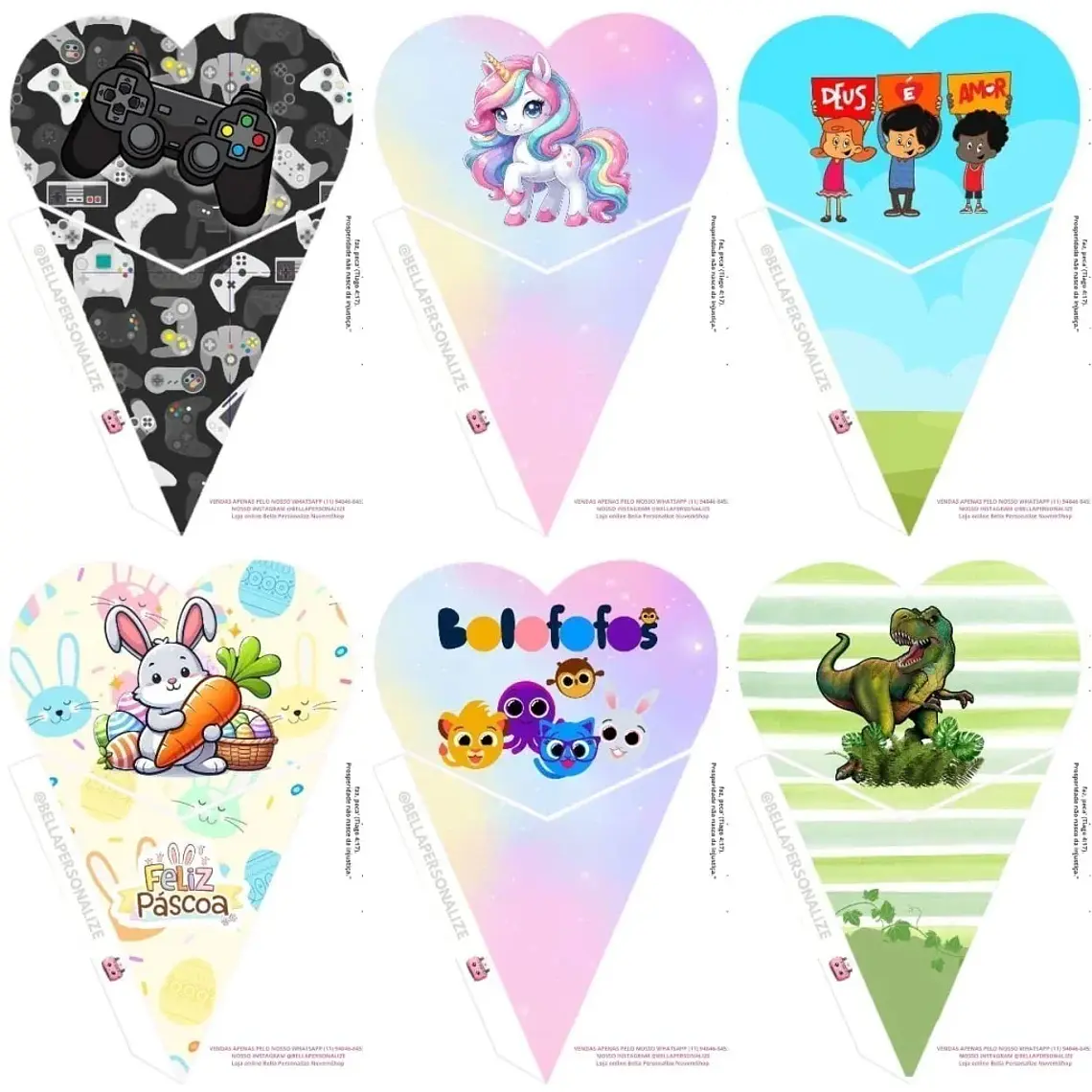 Kit Digital Cones Infantis 50 temas  4