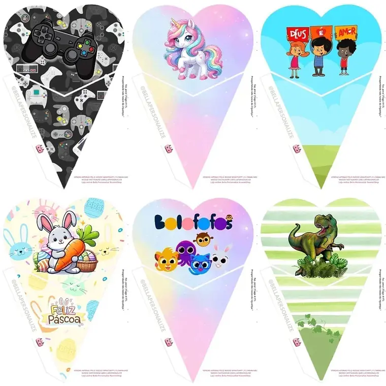 Kit Digital Cones Infantis 50 temas  4