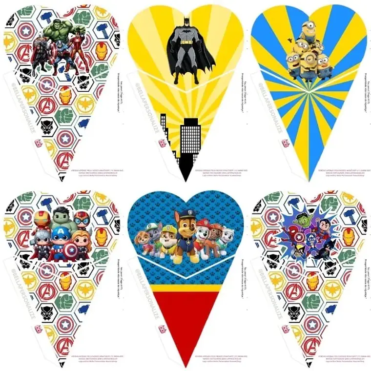 Kit Digital Cones Infantis 50 temas  6