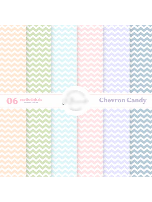 Kit Digital Papéis Chevron