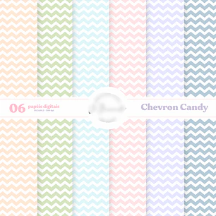 Kit Digital Papéis Chevron