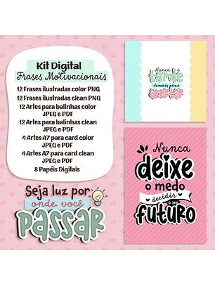 Kit Digital Frases Motivacionais 