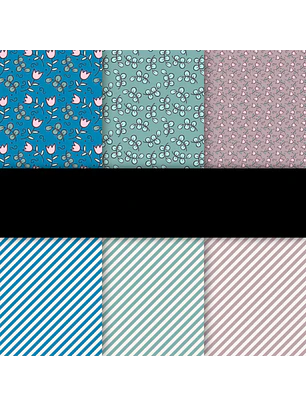 Kit Digital Floral Hand Draw Digital Paper