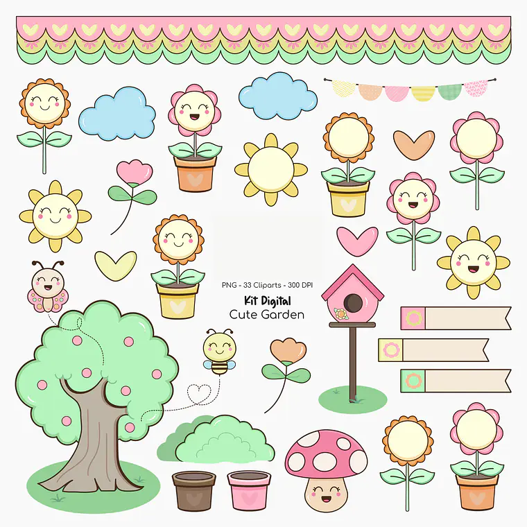 Kit Digital Jardim Fofo 1