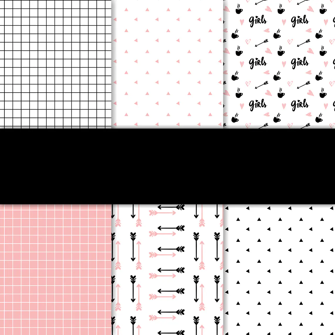 Kit Digital Cute Girls Digital Paper 1