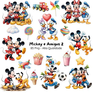 Kit Digital Mickey e Amigos