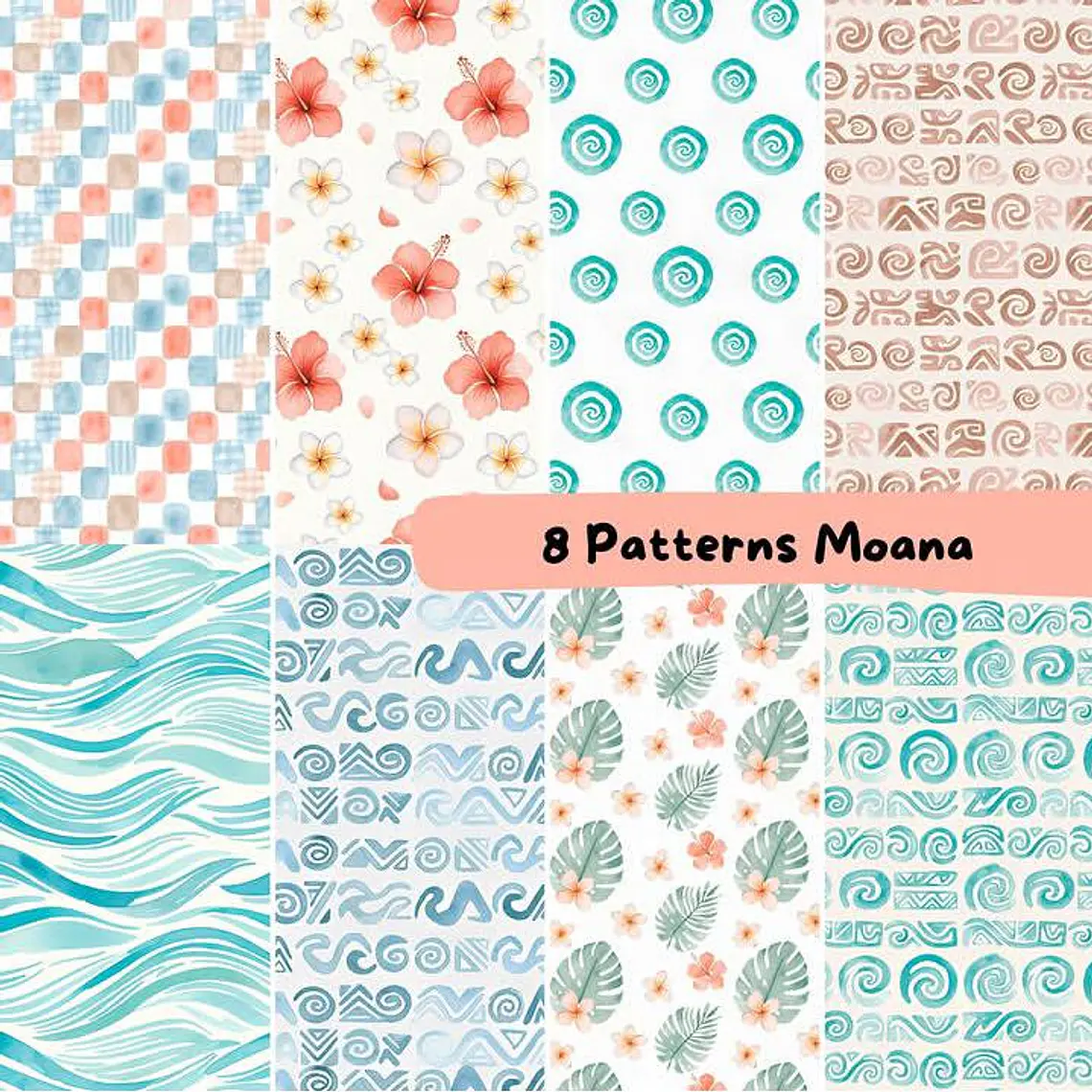 Kit Digital Moana - 85 itens 2