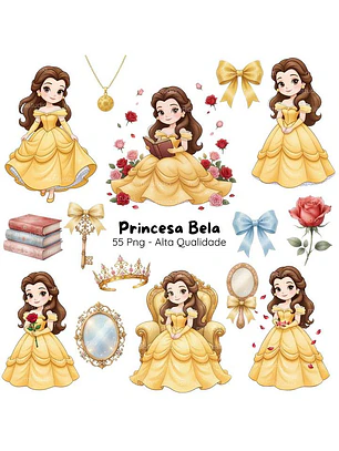 Kit Digital Princesa Bela