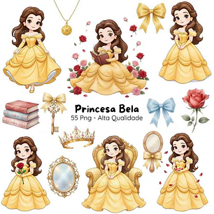 Kit Digital Princesa Bela
