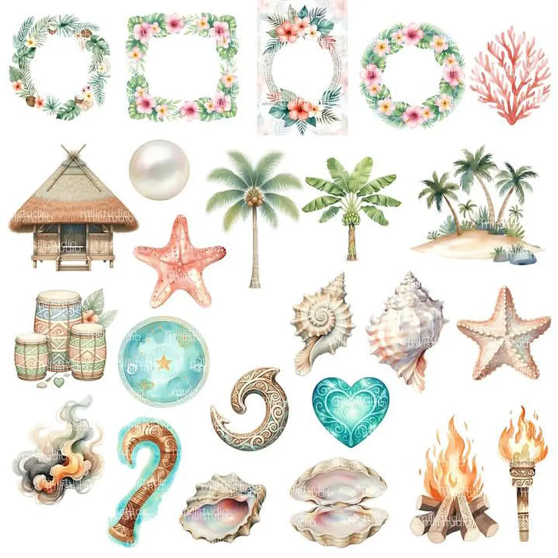 Kit Digital Moana - 85 itens 6