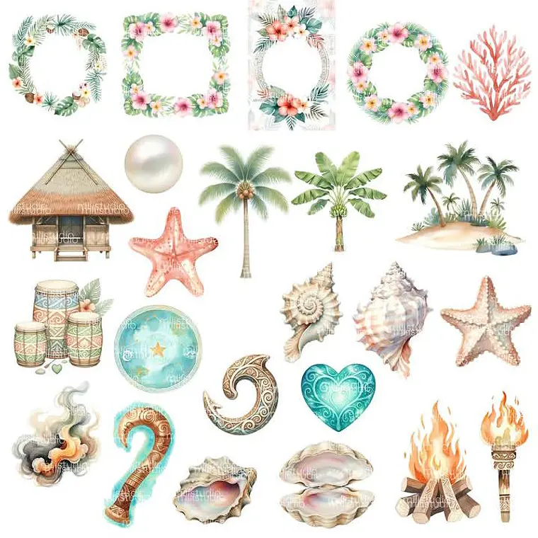Kit Digital Moana - 85 itens 6