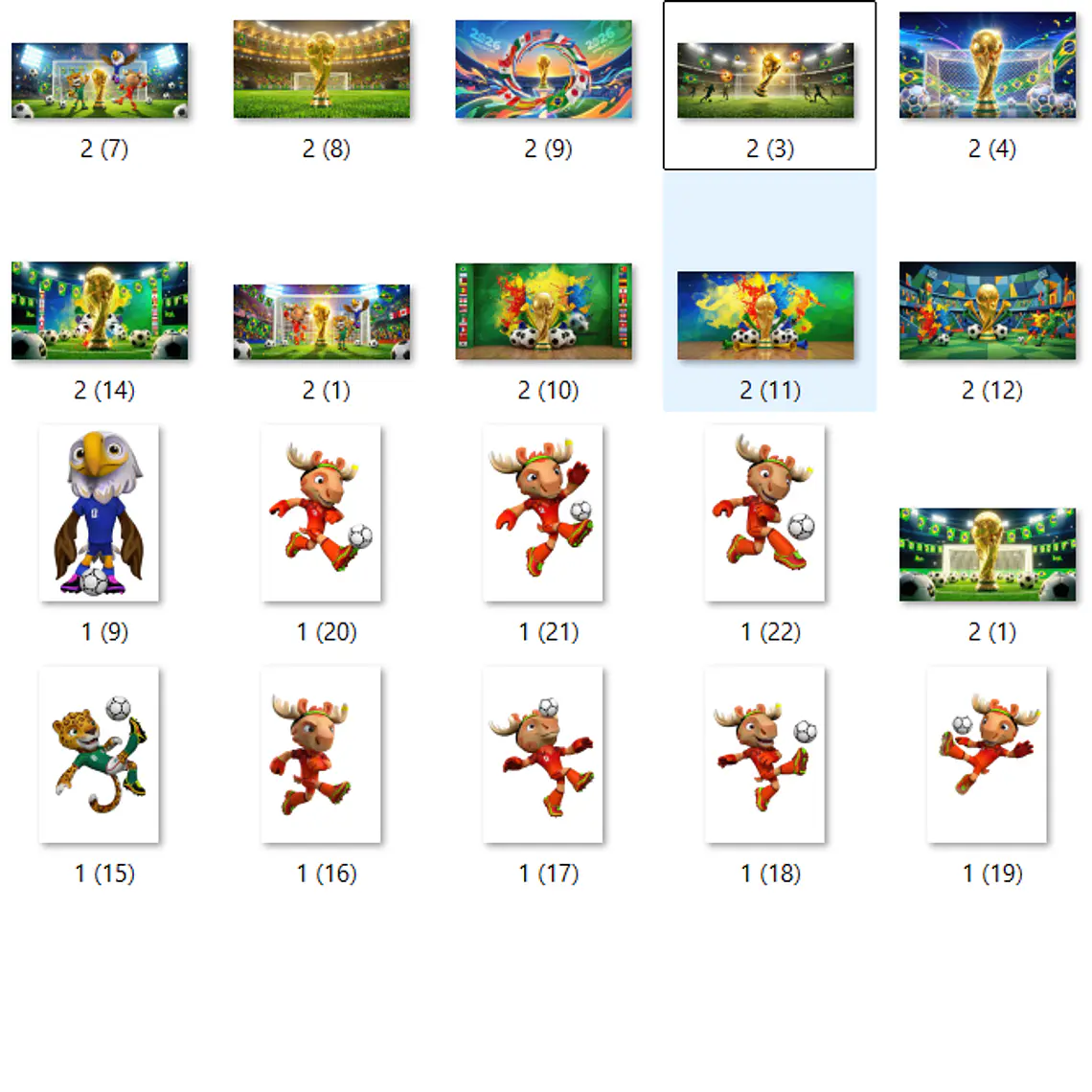 Kit Digital Mascotes da Copa 2