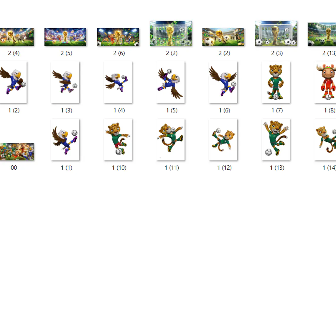 Kit Digital Mascotes da Copa 3